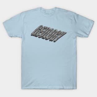 3d word Geology written in stone. T-Shirt